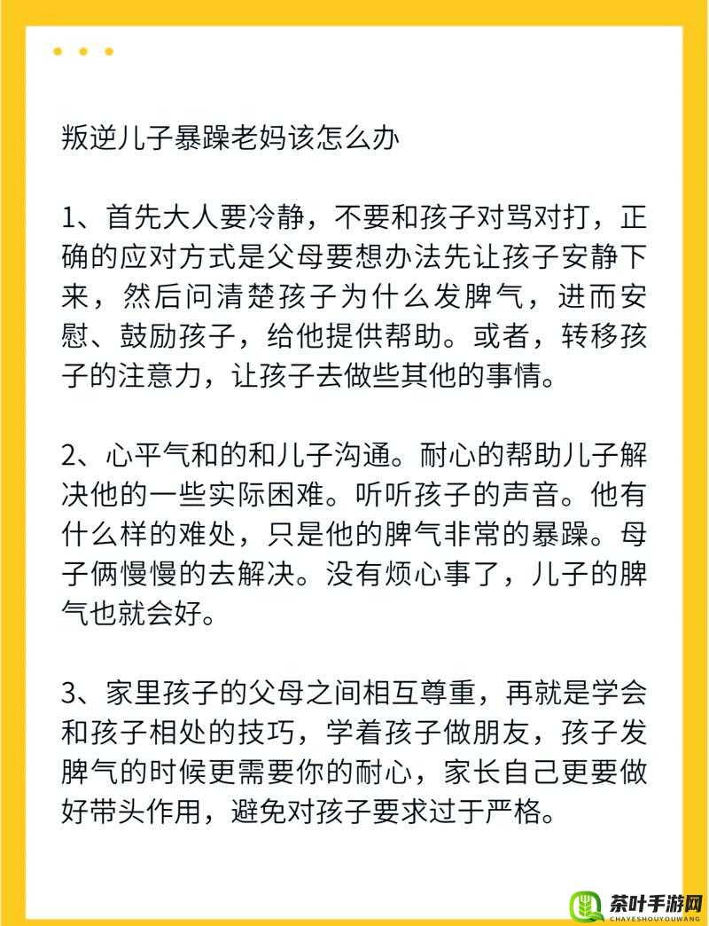 叛逆儿子暴躁老妈：家庭战火中的亲子碰撞与和解